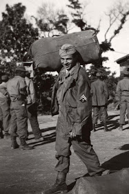 World War II 2 soldier leaving Okinawa 1945