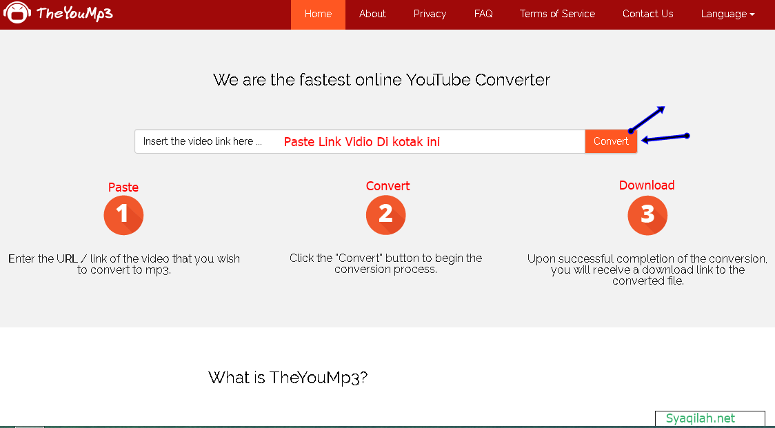 Syaqilah.net: Cara Download MP3 Dari vidio Youtube gratis