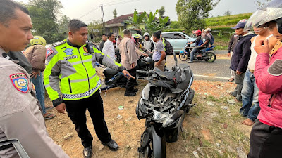 Kecelakaan di Batipuh Renggut Nyawa Seorang Pengendara Motor 
