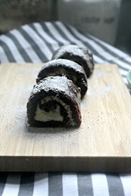 Dairy free chocolate roulade