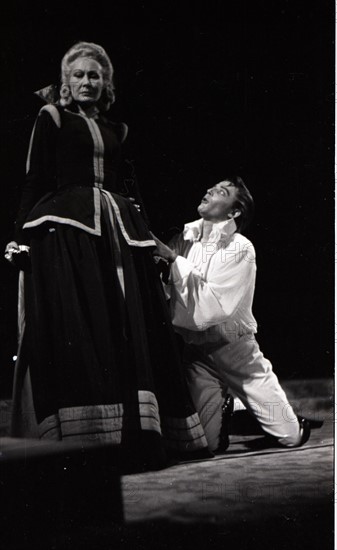 Gérard Philipe dans "la scène de la lâcheté", photo de Benno Graziani