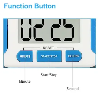 Kitchen Cooking Timer Digital Count-Down Up Clock LCD Display Loud Alarm Magnetic hown - store