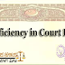 Deficiency in Court Fee