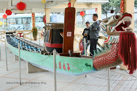 The dragon boat displat at Macau Maritime Museum, Barra Square, macao
