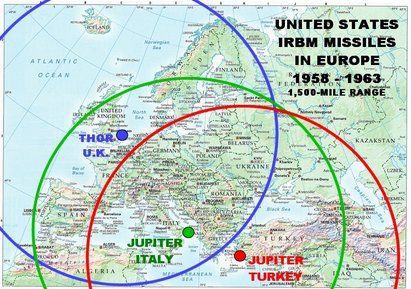 Map of US Nuclear Missles in Europe