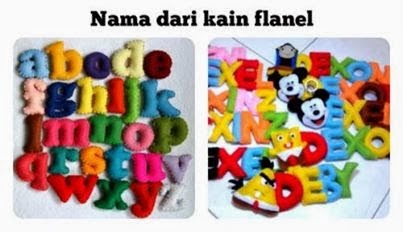  Cara  mudah membuat  nama dari  kain  flanel  Cara  Membuat  