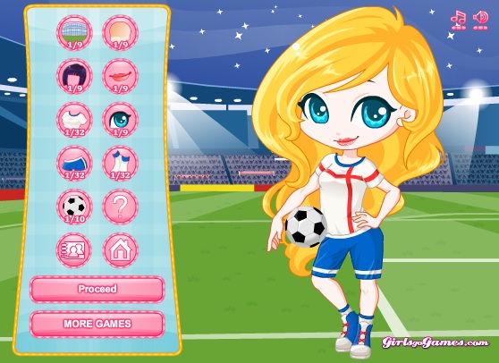 Girls Go Soccer game