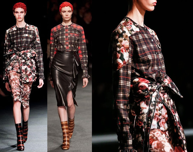 givenchy, tartan, florals