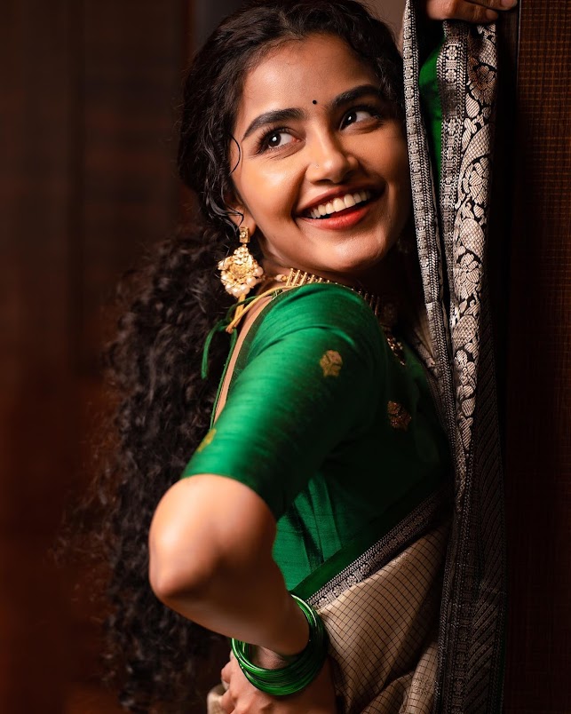 Hot Anupama Parameswaran Looks sexy in Saree, iiQ8 Entertainment 13