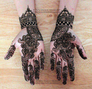 New Mehndi Style for Wedding Girls