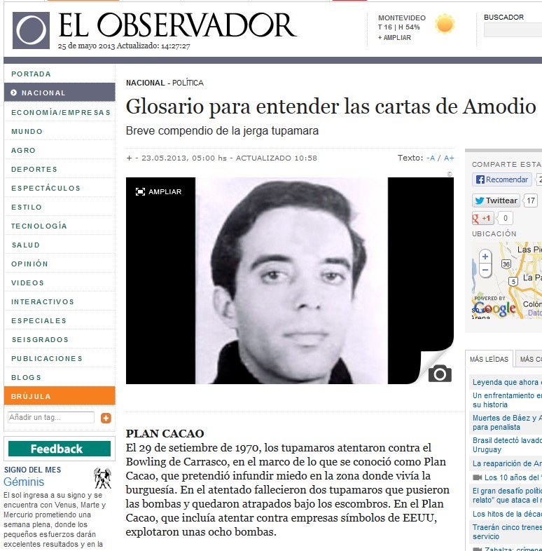 Noticias uruguayas: ¿Ya no hay coordinación represiva en 