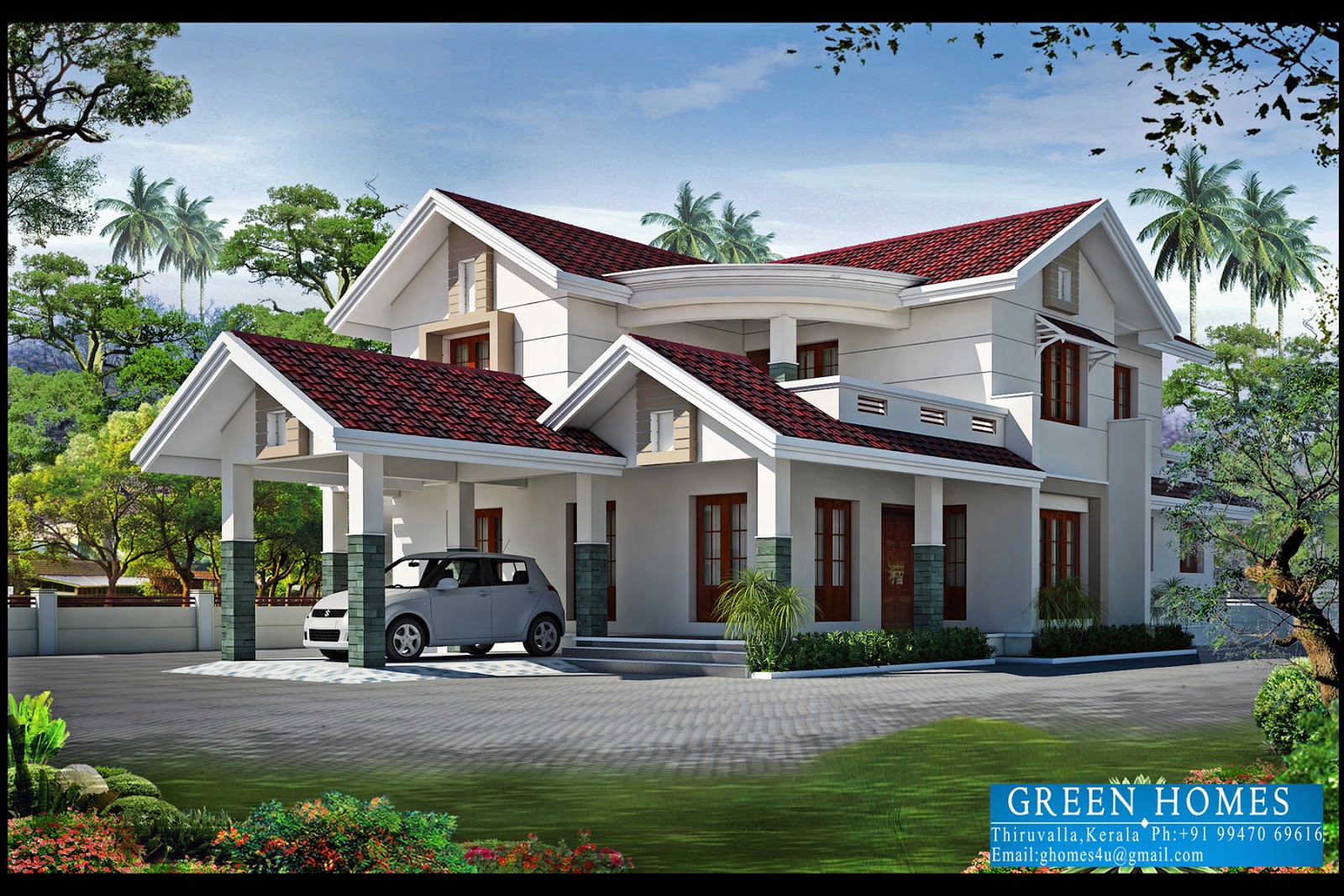 Green Homes  4BHK Kerala  Home  Design  2550 Sq feet