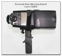 PJ1010: Horizontal Flash Bracket - Canon 580EX Mounted