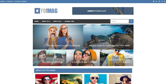 yomag blogger template