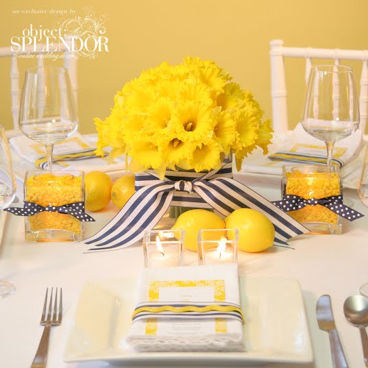 country wedding centerpieces yellow