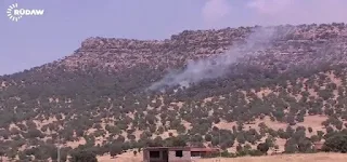 The airstrikes targeted Mount Asos