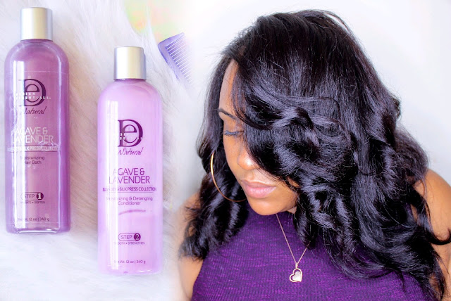 How to Slay Your Silk Press on Natural Hair Without Heat Damage Using the Design Essentials Agave + Lavender Collection