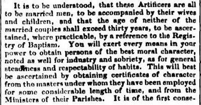 1837 IMMIGRATION. Letter of Instructions from the Colonial Secretary, to David Boyter, Esquire, Surgeon, R. N., 10th February, 1836, farquharmacrae.blogspot.com