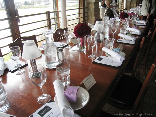  packed in pastel colored Chinese takeout boxes were the wedding favors