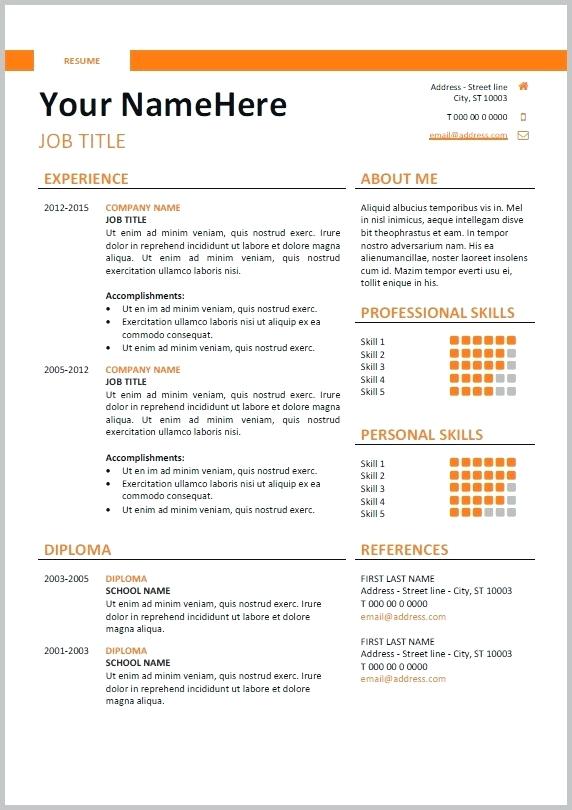 modern resume example personal brand resume template modern resume template free download 2018