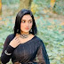 Trendy And Fashionable Black Color Tangail Half Silk Chumki Saree For Women