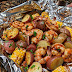 Shrimp, Corn, Potatoes, and Smoked Sausage Foil Pack
