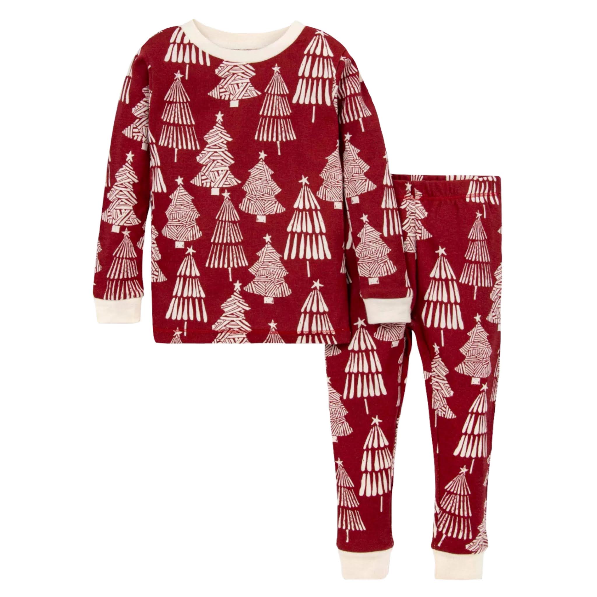 Toddler Red Christmas Tree Pajamas from Burt's Bees Baby