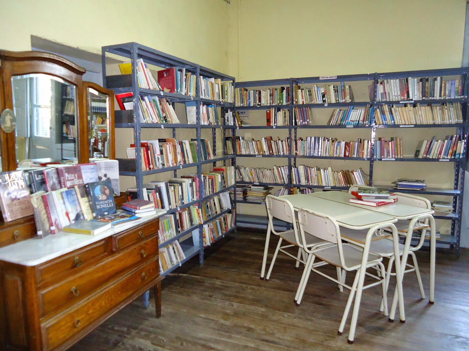 Biblioteca Popular "Sierra Chica" : Mudanza de la Biblioteca a comienzo