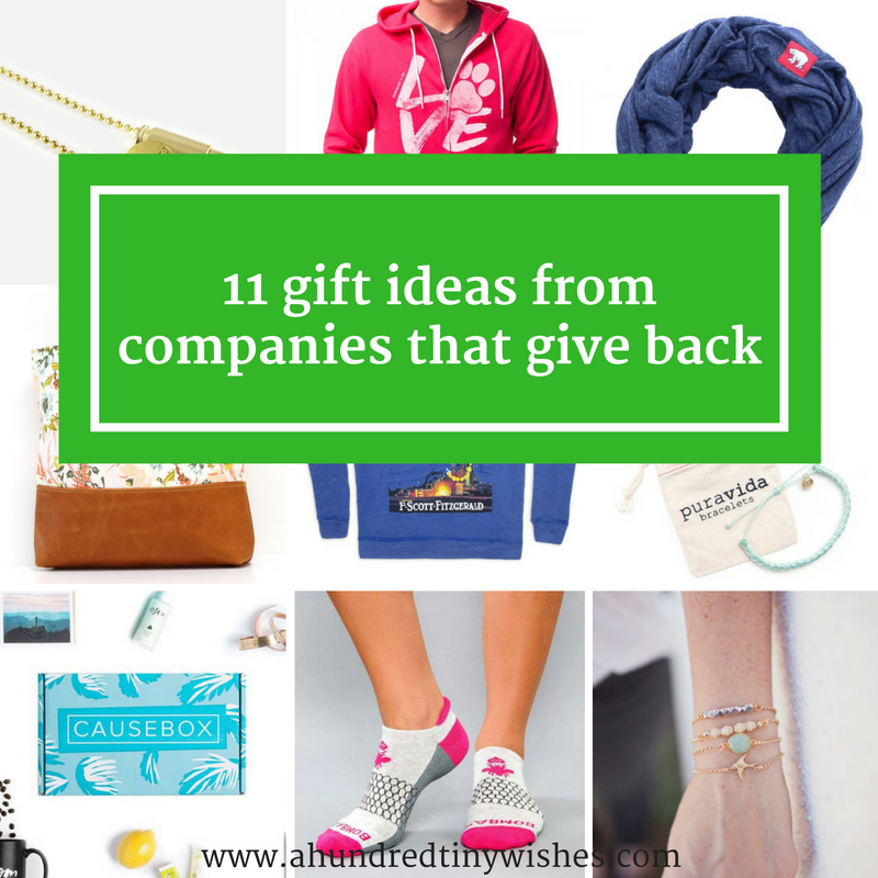 Christmas Gift Guide | 11 companies that give back