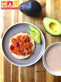 tostadas de marlin atun ahumado sinaloense mariscos cuaresma receta