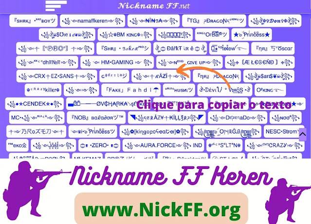 Nick ff letras diferentes para nick ff,letras personalizadas para nick ff,simbolos para nick ff,personalizar nickname ff,,gerador de nick ff,símbolos para nick ff,espaço para nick ff,personalizar nick ff,