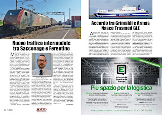 LUGLIO 2021 PAG. 38 - Nuovo traffico intermodale tra Sacconago e Ferentino