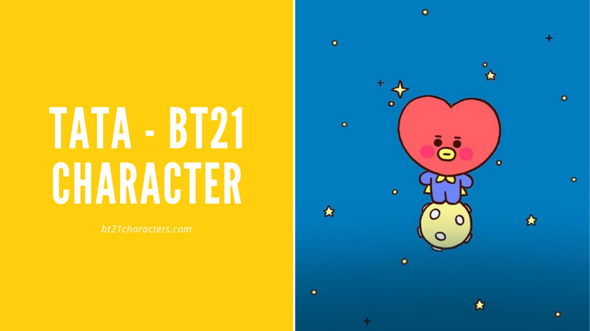 Tata, the character created by Kim Taehyung, a.k.a V, can be the beginning of the formation of the idea of ​​​​BT21. Tata is a creature from BT who is always curious about anything outside his planet