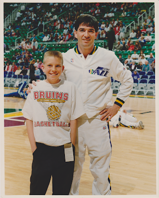 Tim McGaffin II 12 years old and John Stockton