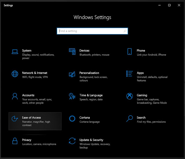 Windows 10 Ayarlar - Windows 10 Settings - Erişim Kolaylığı