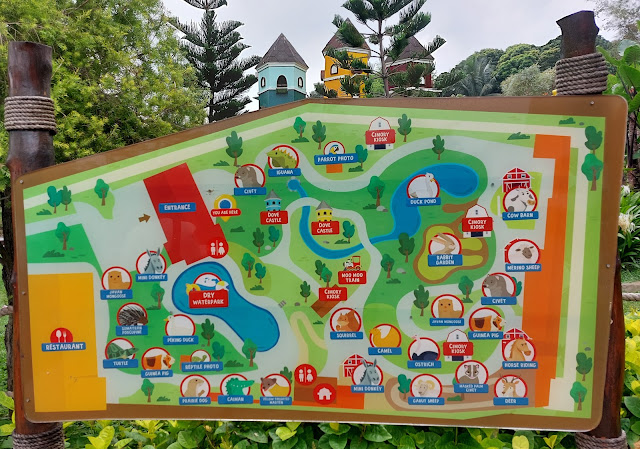 peta wisata dairyland farm theme park prigen