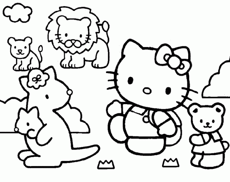 dibujos de hello kitty 9886