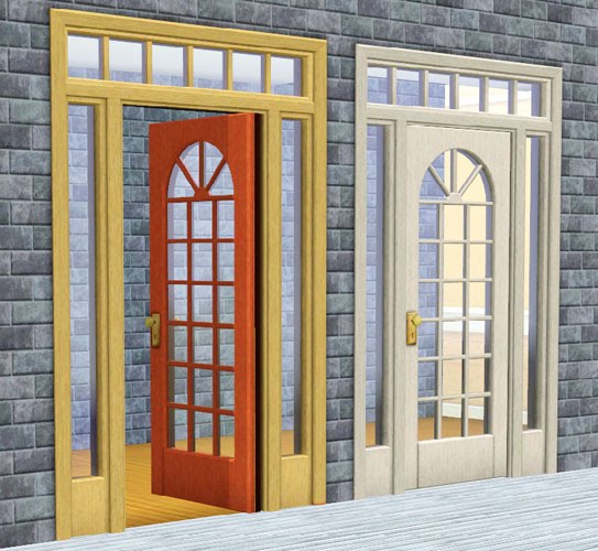 The Sims 2 Colonial Tract Door by Technodrome. Download at Mod The Sims