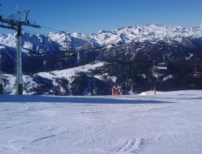 Día soleado en las pistas de Baqueira