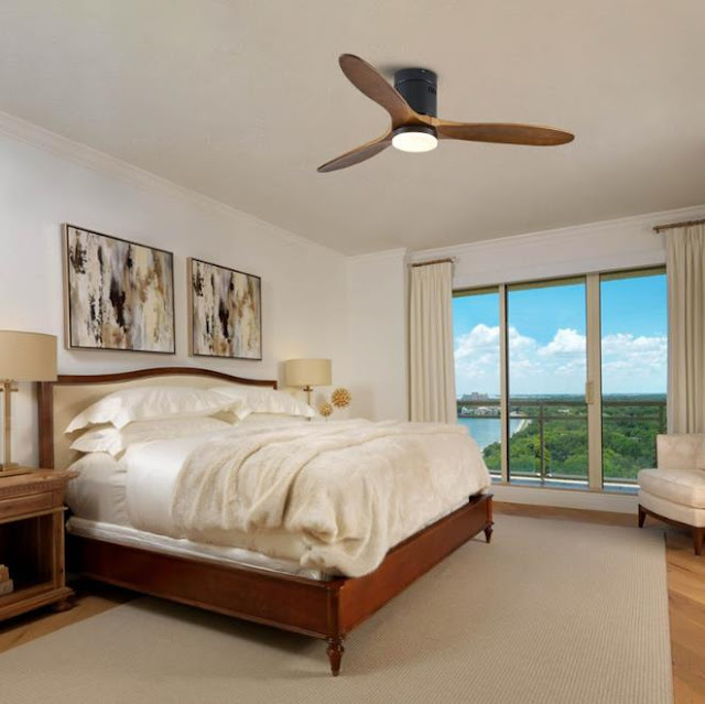 Ceiling fans can provide an additional light source in a room