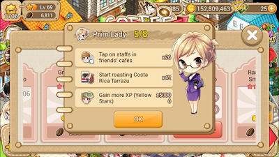 LINE I LOVE COFFEE QUEST: Prim Lady 5/8