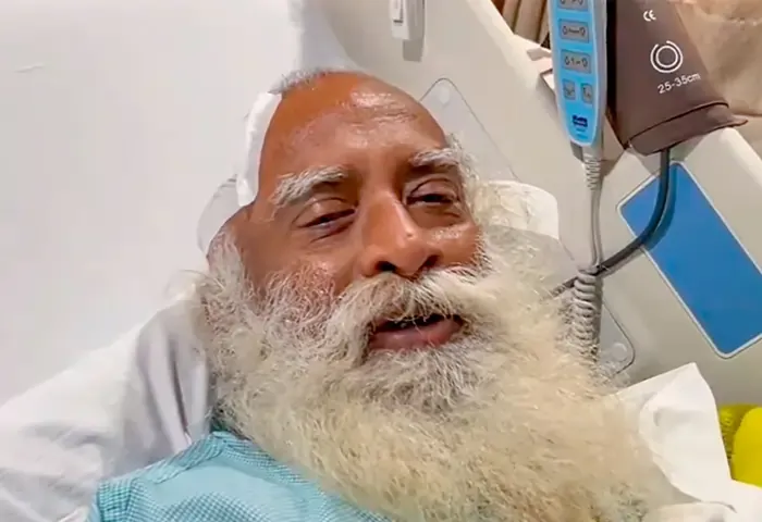 Sadhguru undergoes brain surgery after 'month-long headache'.