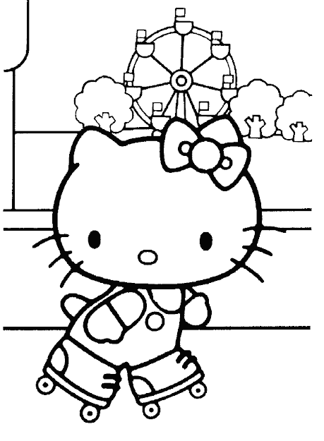 Hello Kitty Coloring Pages
