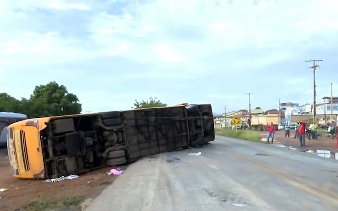 Acidente com ônibus de turismo em Barreiras(BA) deixa 5 mortos e 21 feridos