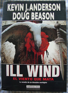 Portada del libro Ill Wind. El viento que mata, de Kevin J. Anderson y Doug Beason