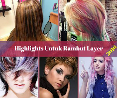 Warna Highlights  untuk Rambut  Layer  2021 My Another Blog