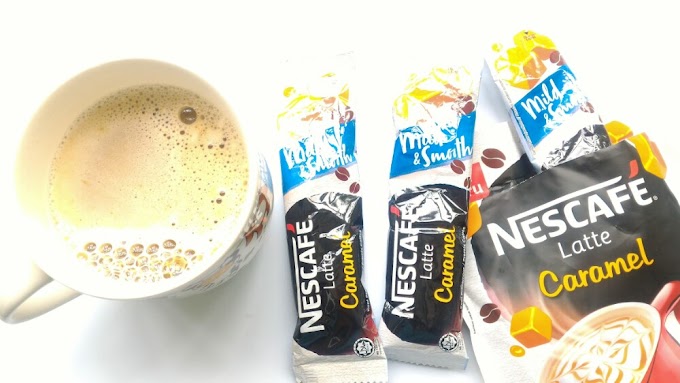 Sedaplah juga Nescafe Latte Caramel ni 