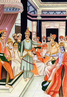 Krishna in Court of King Dhritarashtra 