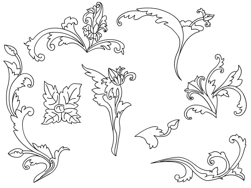  Gambar  Motif  Batik Vector Wallpapers Aug Bunga  di Rebanas 