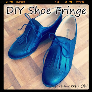 DIY marni-inspired shoe fringe customisation tutorial